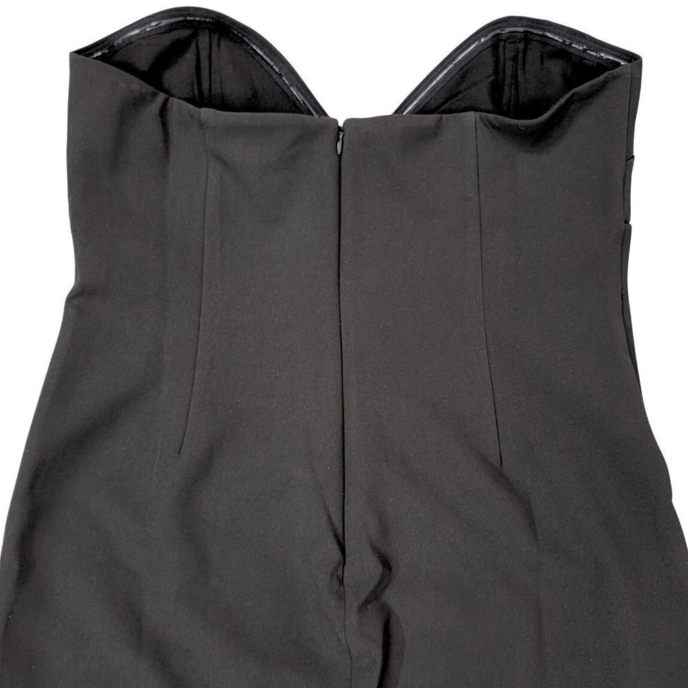 Chrissy Teigen Mini Dress Size Large Black Revolve Ivy Strapless Evening Gown - Picture 7 of 15